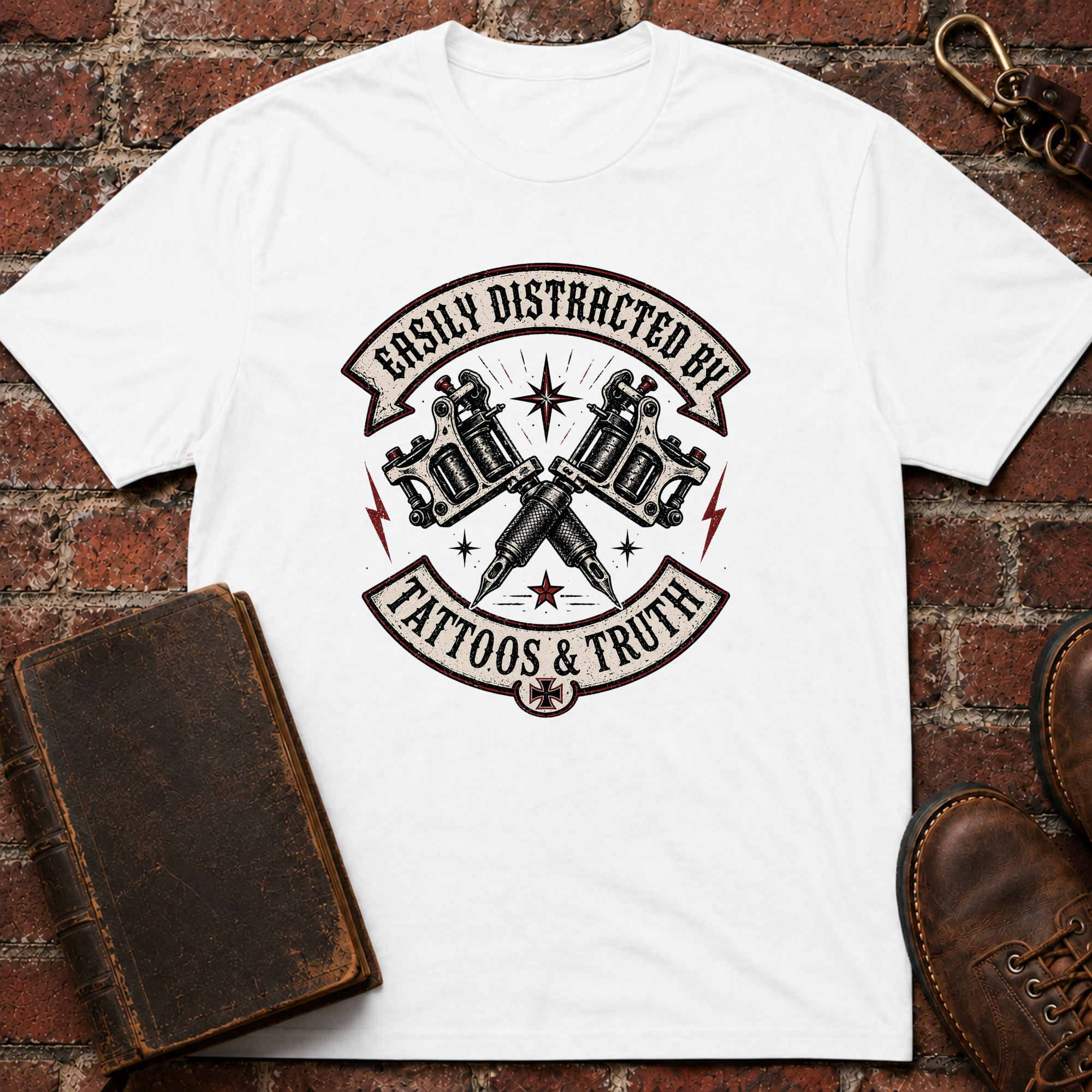 Easily Distracted By Tattoos And Truth T-Shirt