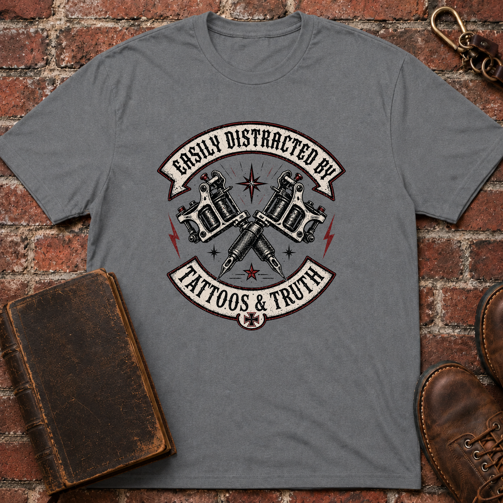 Easily Distracted By Tattoos And Truth T-Shirt
