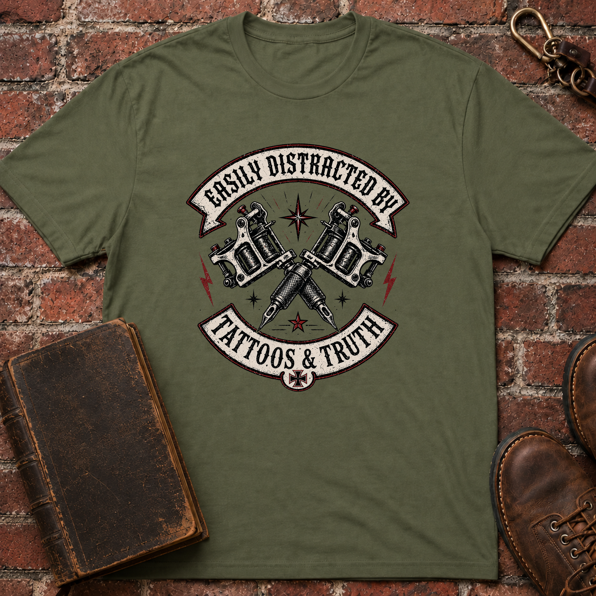 Easily Distracted By Tattoos And Truth T-Shirt