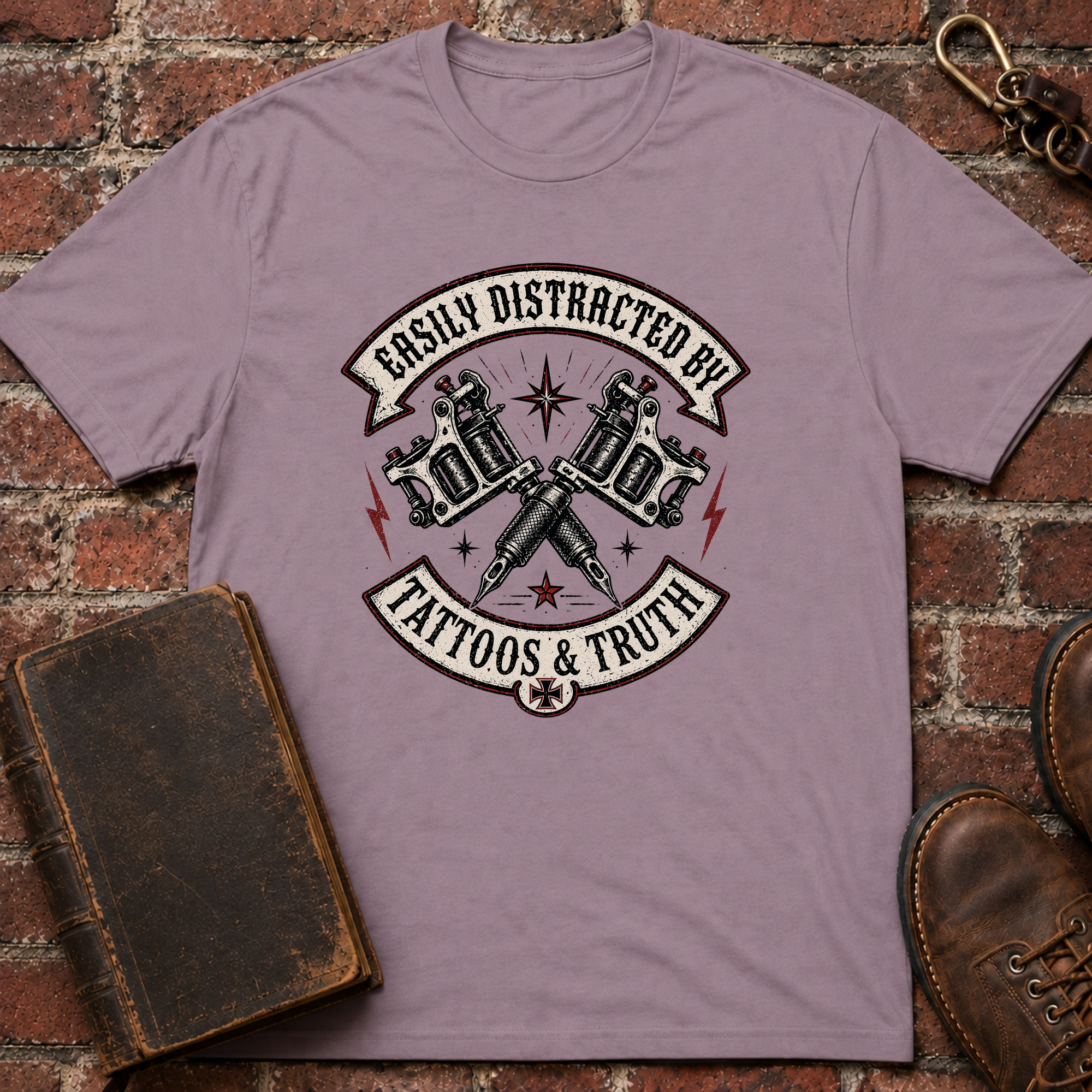 Easily Distracted By Tattoos And Truth T-Shirt
