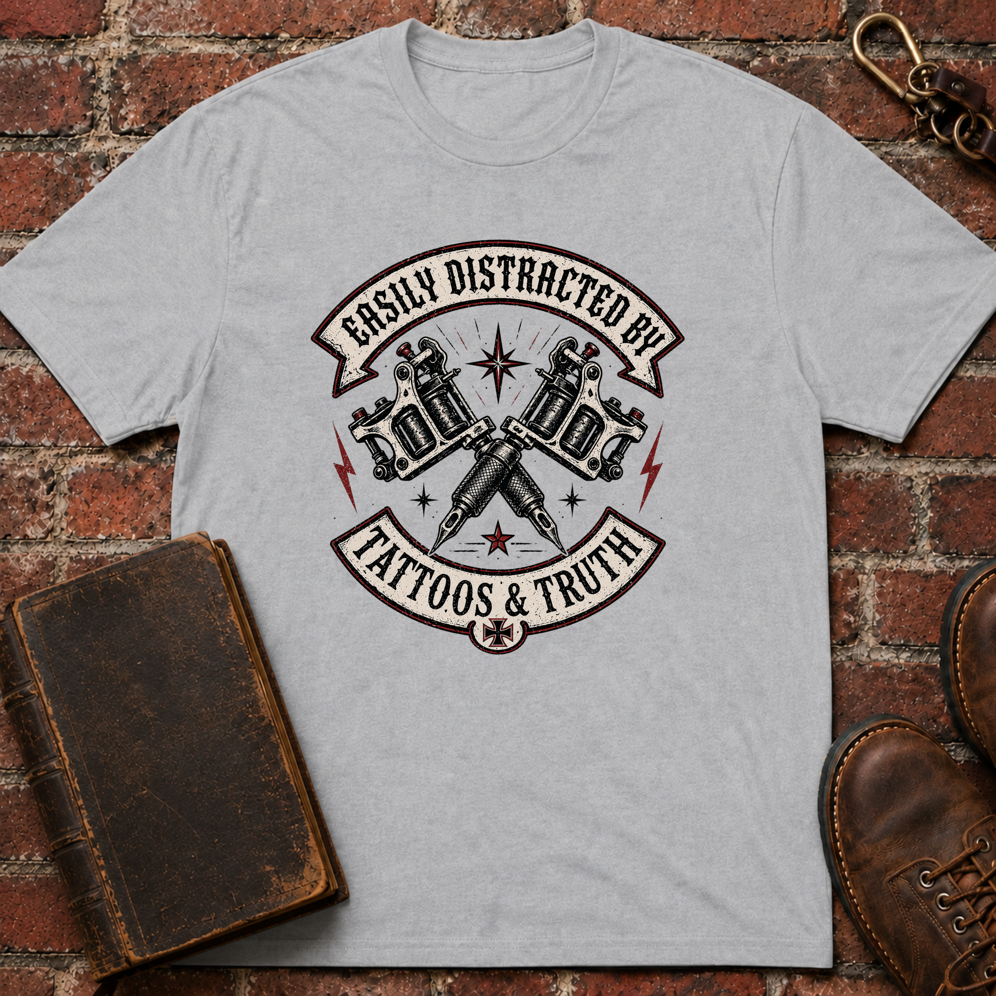 Easily Distracted By Tattoos And Truth T-Shirt