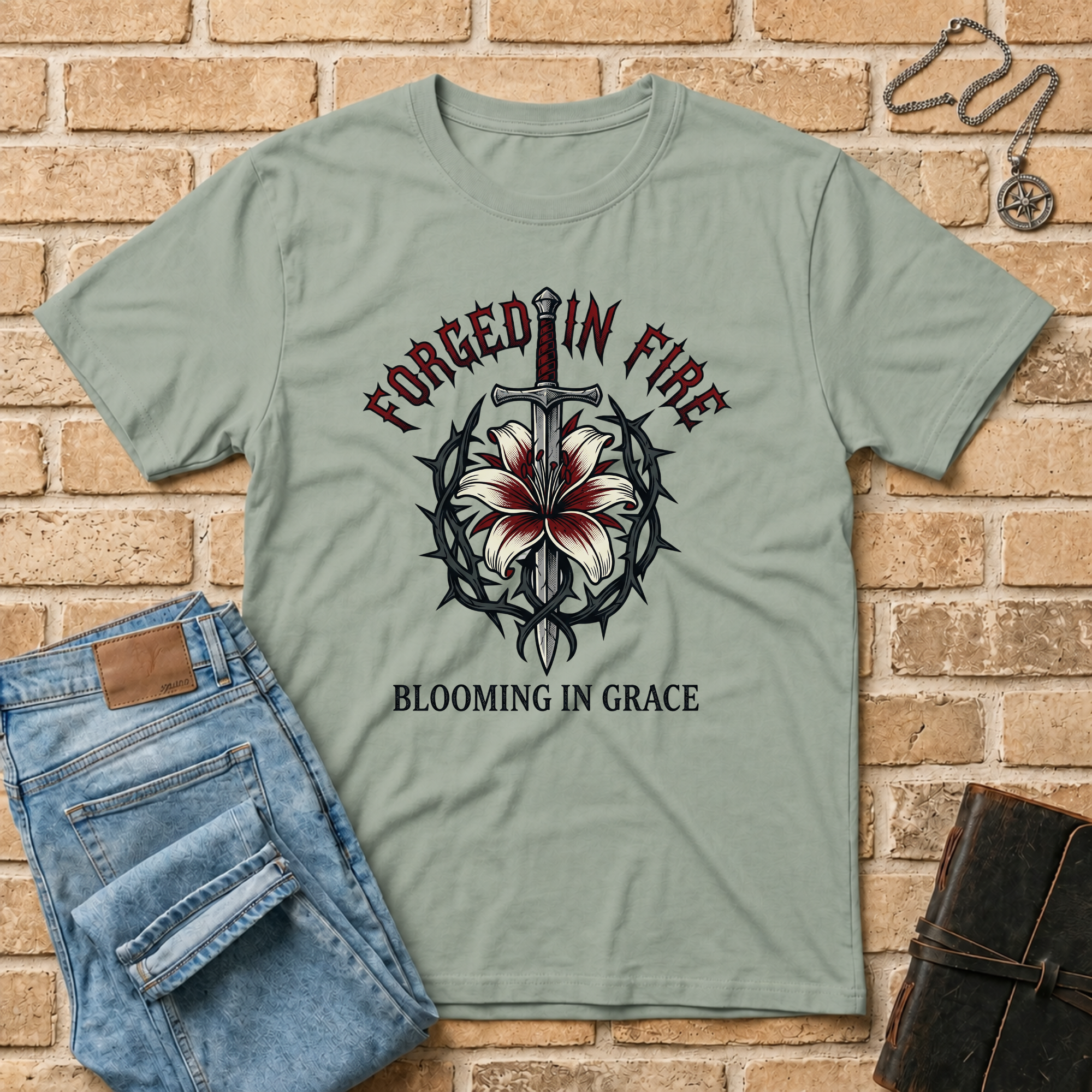 Forged In Fire Blooming In Grace T-Shirt