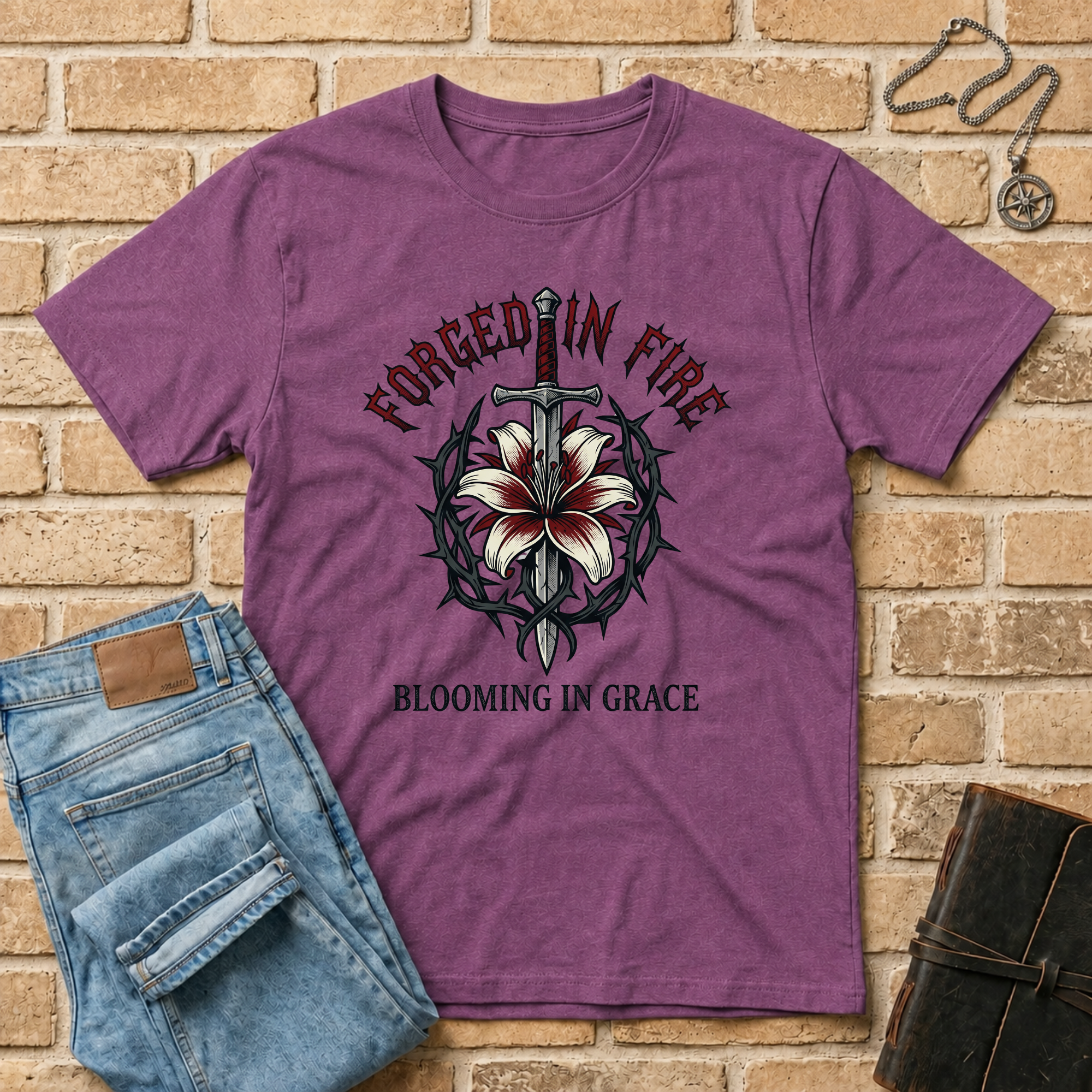 Forged In Fire Blooming In Grace T-Shirt