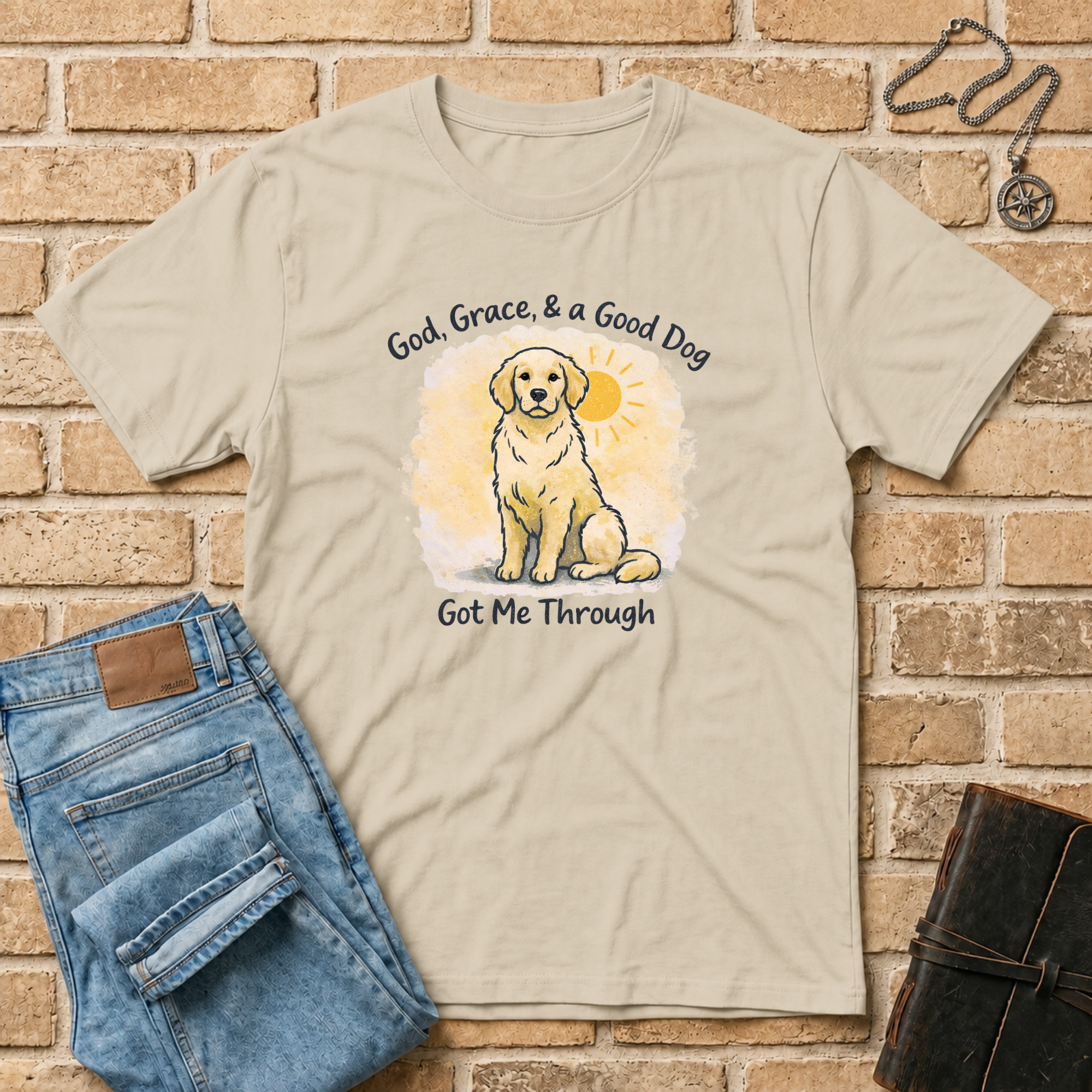 God Grace & A Good Dog Got Me Through T-Shirt