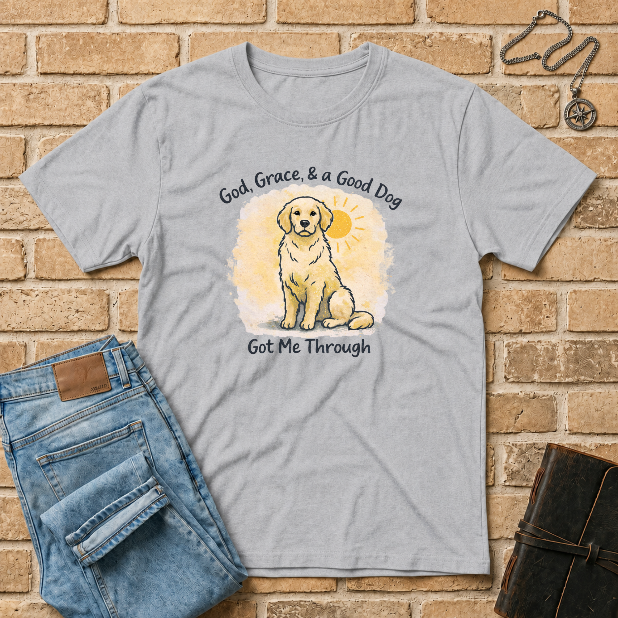 God Grace & A Good Dog Got Me Through T-Shirt