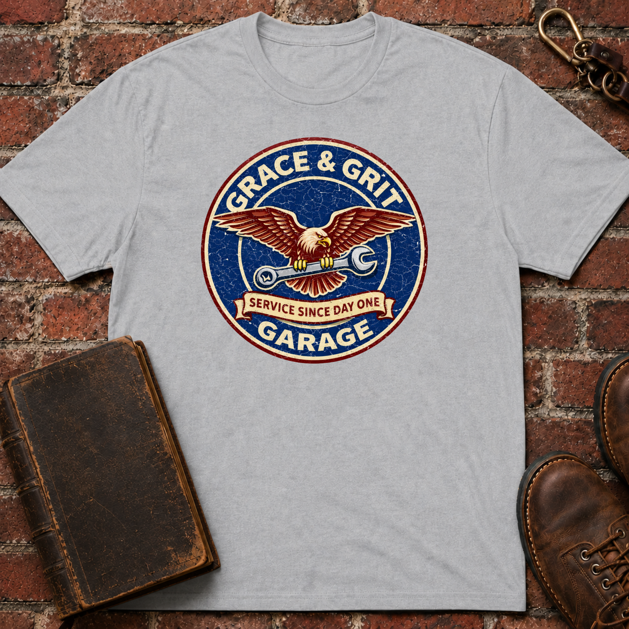 Grace & Grit Garage T-Shirt