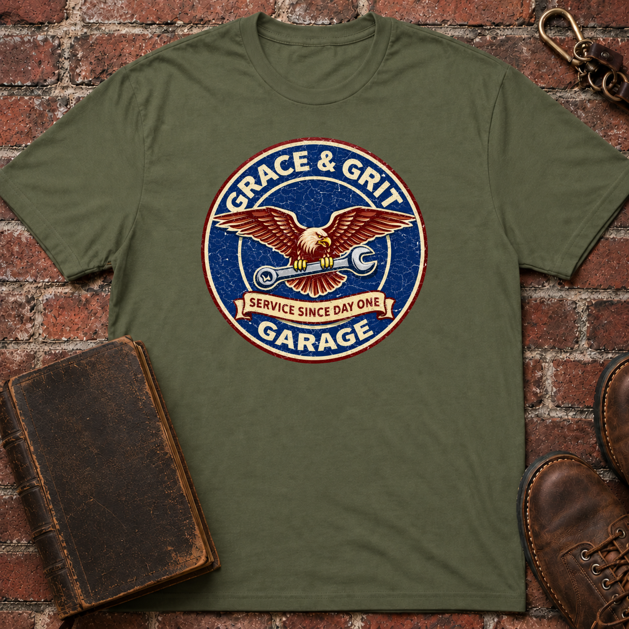 Grace & Grit Garage T-Shirt