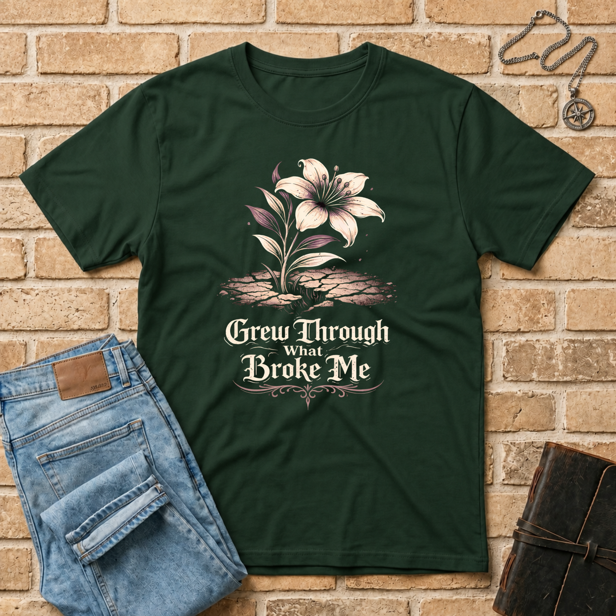 Grew Through What Broke Me T-Shirt