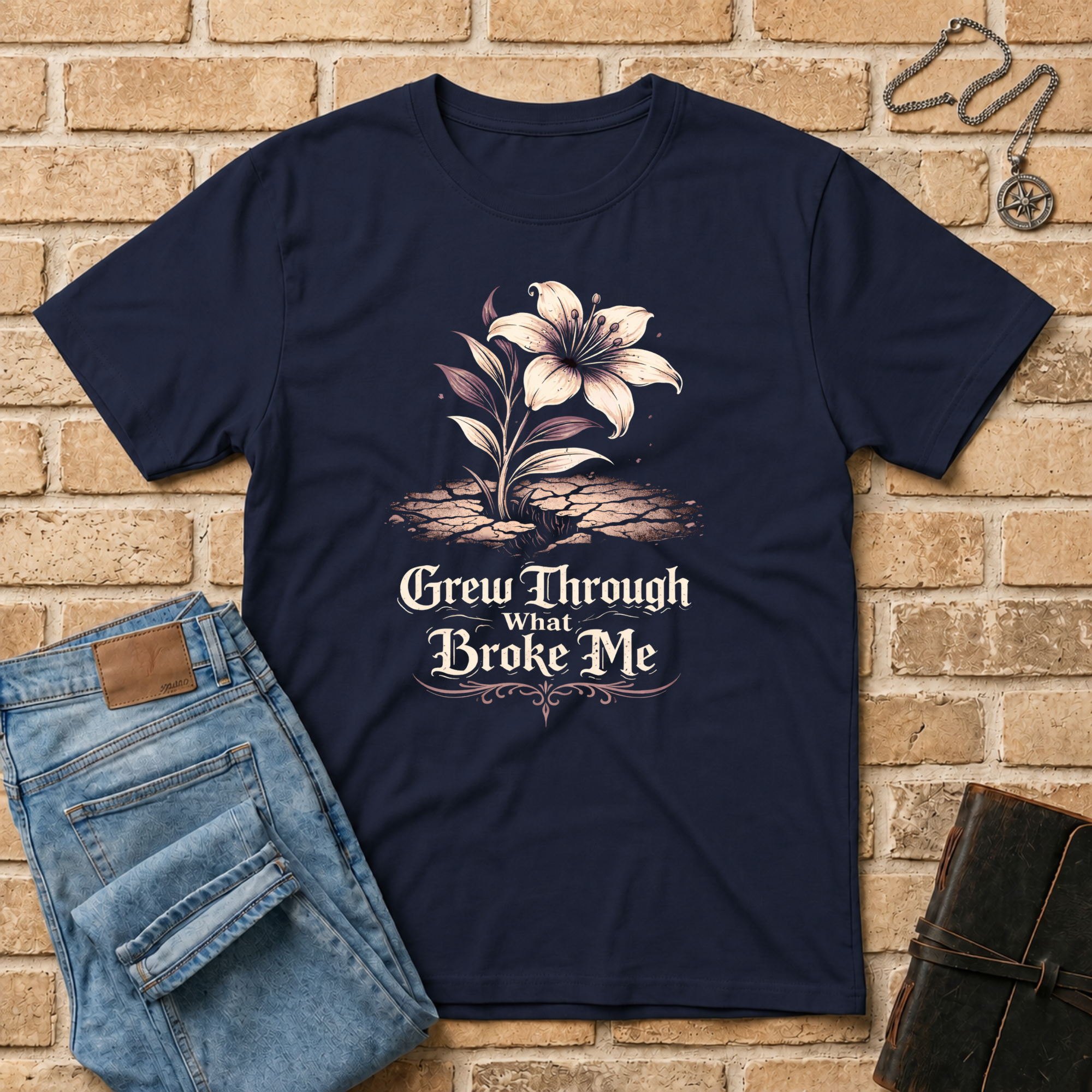 Grew Through What Broke Me T-Shirt