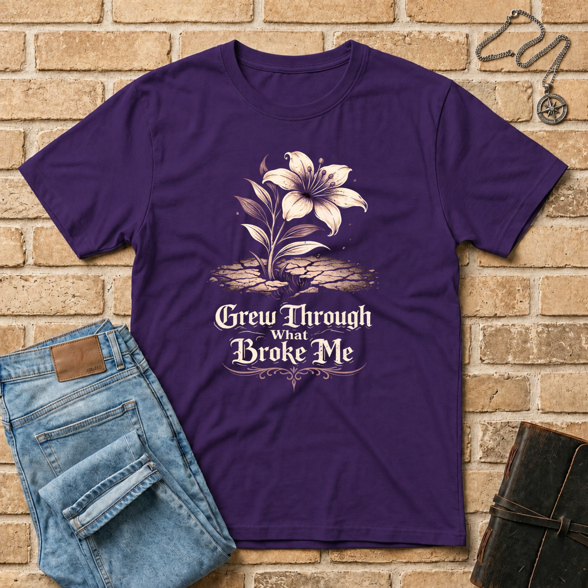 Grew Through What Broke Me T-Shirt