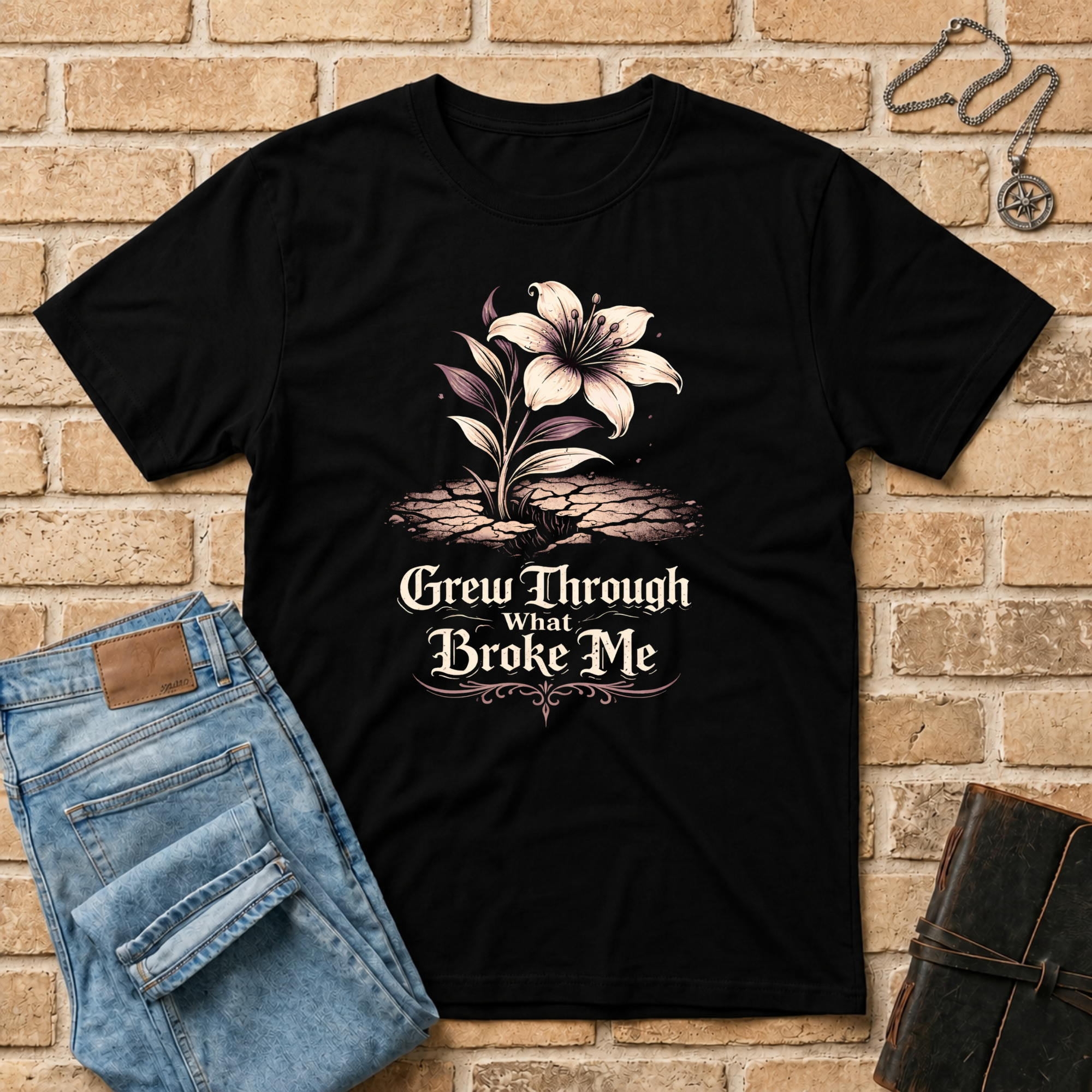 Grew Through What Broke Me T-Shirt